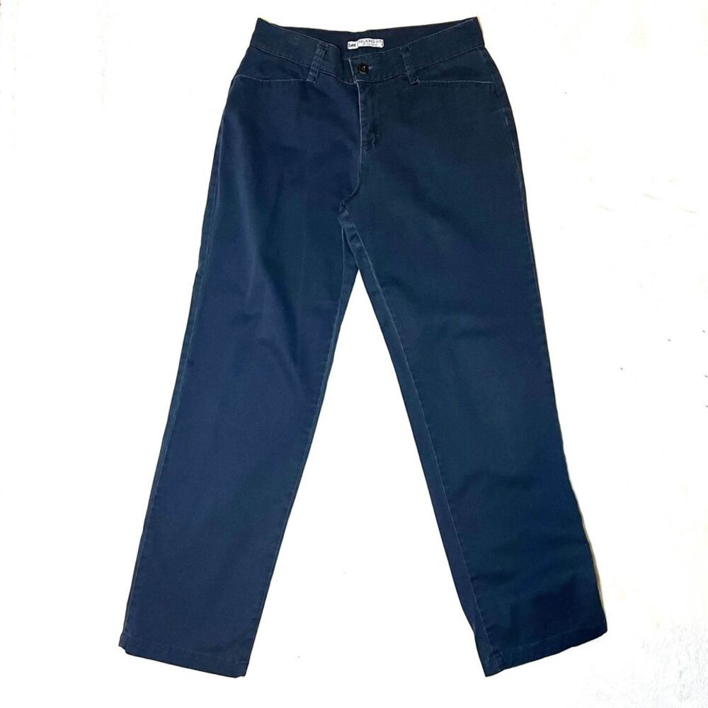 3/$30 Dark Blue Relaxed Fit Comfortable Denim Dress Pants Size 6 Medium
